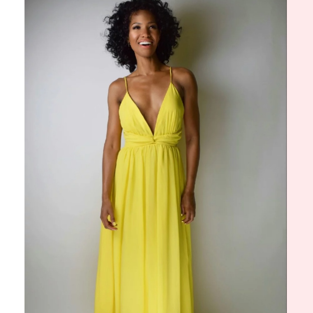 Plunge V-Neck Maxi Dress